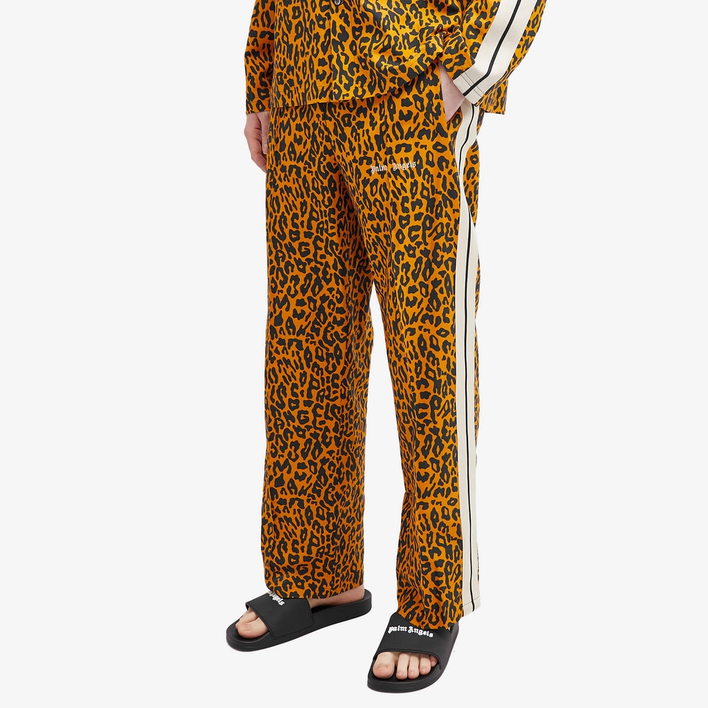 Palm Angels Men's Cheetah Track Pants Orange